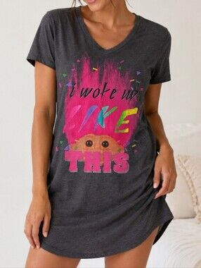 "I woke up LIKE THIS" Troll sleep shirt!